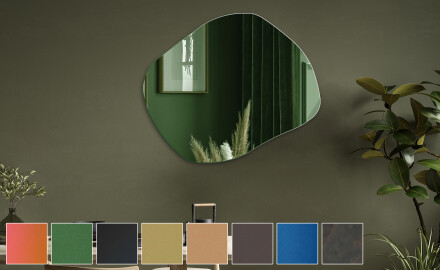 Nieregularne dekoracyjne kolorowe lustro na wymiar L181