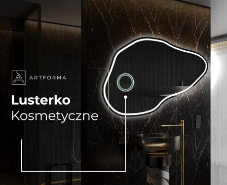 Lustro LED nieregularne z oświetleniem na ścianę P223 #4