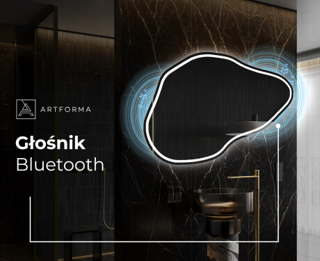 Lustro LED nieregularne z oświetleniem na ścianę P223 #5