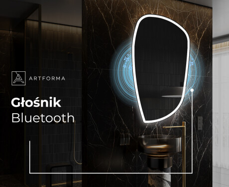 Asymetryczne lustro łazienkowe z podświetleniem LED I222 #5