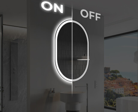 Lustro Łazienkowe Pionowe Podświetlane LED L230 #3