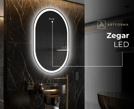 Lustro Łazienkowe Pionowe Podświetlane LED L230 #7