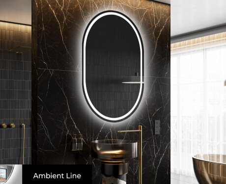 Lustro Łazienkowe Pionowe Podświetlane LED L231