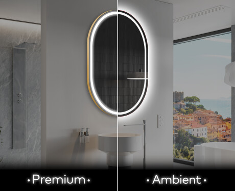 Lustro Łazienkowe Pionowe Podświetlane LED L231