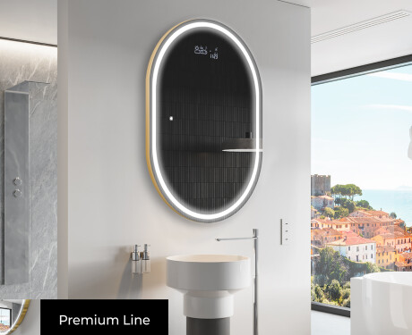Lustro Łazienkowe Pionowe Podświetlane LED L231 #4