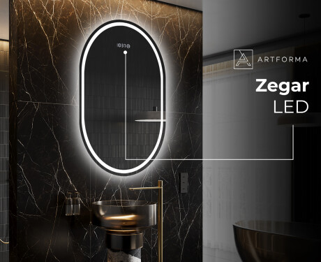 Lustro Łazienkowe Pionowe Podświetlane LED L231 #7
