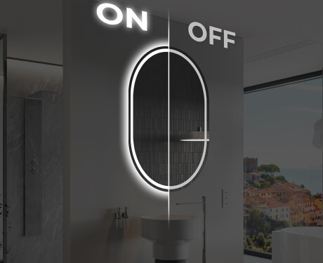 Lustro Łazienkowe Pionowe Podświetlane LED L231 #3