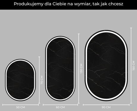 Lustro Łazienkowe Pionowe Podświetlane LED L231 #4