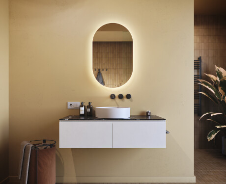 Lustro Łazienkowe Podświetlane 50x80cm z zimną barwą LED 7000K, ciepłą barwą 3000K lub barwą neutralną 4500K #8