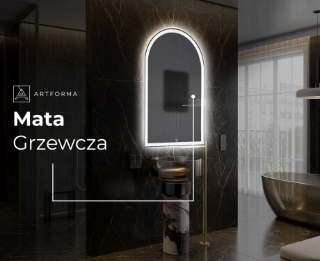 Lustro asymetryczne łazienkowe podświetlane LED Y222 #8