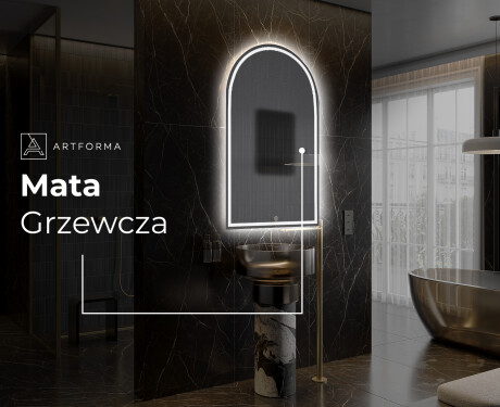 Lustro LED nieregularne z oświetleniem na ścianę Y223 #8