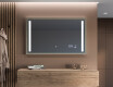 Prostokątne Lustro Łazienkowe LED Loft FrameLine L02 #12
