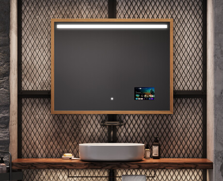 Lustro Łazienkowe Prostokątne LED Loft FrameLine L12