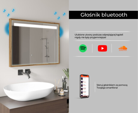 Lustro Łazienkowe Prostokątne LED Loft FrameLine L12 #11