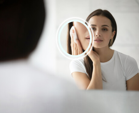 Prostokątne Lustro Łazienkowe LED w Drewnianej Ramie Loft FrameLine L61 #10