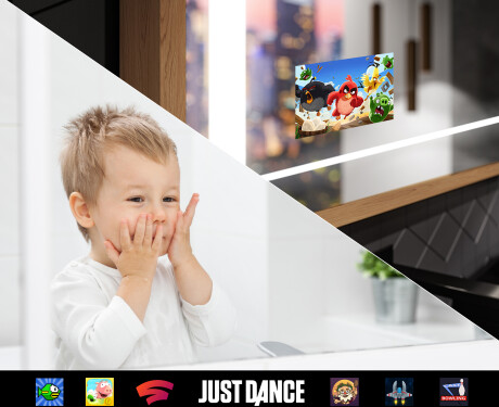 Prostokątne Lustro Łazienkowe LED w Drewnianej Ramie Loft FrameLine L61 #9