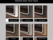 Prostokątne Lustro Łazienkowe Z Ramą LED Loft FrameLine L137 #2