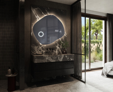 Lustro plama asymetryczne łazienkowe podświetlane LED R221 #10