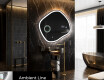 Lustro asymetryczne łazienkowe podświetlane LED R222 #3