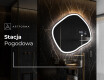 Lustro asymetryczne łazienkowe podświetlane LED R222 #7