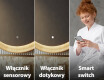 Owalne lustro w dębowej ramie z podświetleniem LED #8