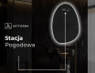 Lustro asymetryczne łazienkowe podświetlane LED SF221 #7