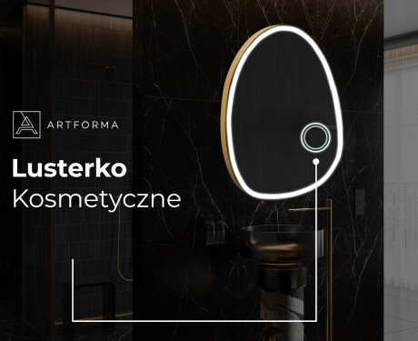 Lustro nieregularne podświetlane dekoracyjne LED SF222 #6