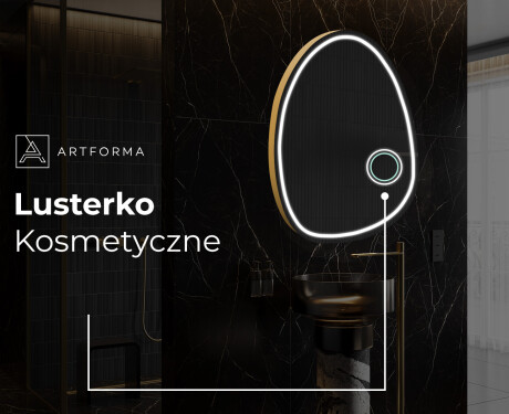 Lustro nieregularne podświetlane dekoracyjne LED SF223 #6