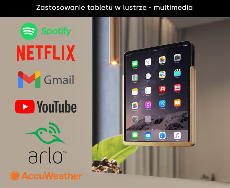 Inteligentne lustro LED do łazienki z ramką Displine Apple L01 #3