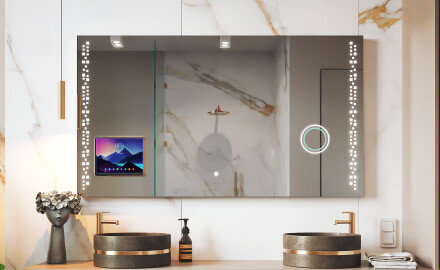 Nowoczesne Lustro LED z ramką iPad Displine L38