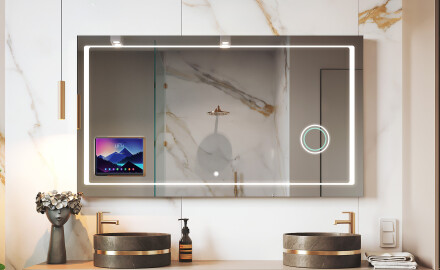 Inteligentne Lustro LED do Łazienki z Ramką Displine Apple L61