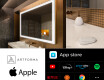 Inteligentne Lustro Łazienkowe Podświetlane Prostokątne LED Smart L57 Apple #2