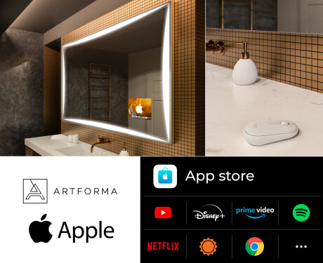 Lustro LED Smart Oświetlane L77 Apple #2