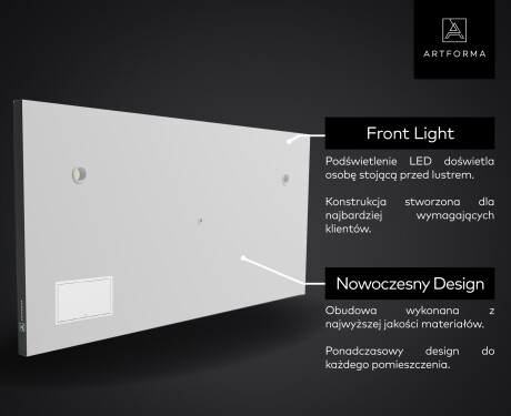 Lustro LED Smart Oświetlane L77 Apple #5