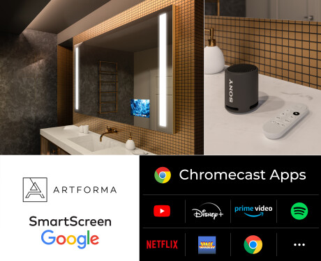 Lustro Łazienkowe Podświetlane Smart L02 Seria Google #4