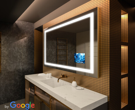 Smart Lustro LED Na Ścianę L15 Seria Google
