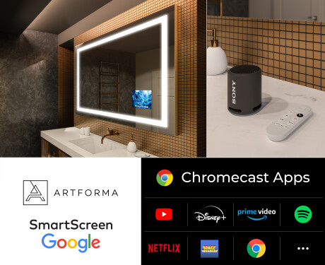 Smart Lustro LED Na Ścianę L15 Seria Google #4