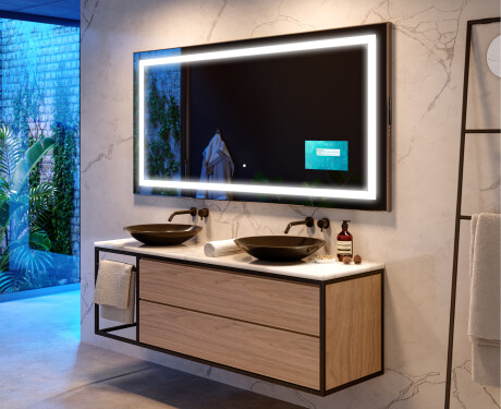 Inteligentne Lustro Łazienkowe Podświetlane Prostokątne LED Smart L15 Samsung #6