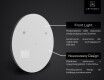 Inteligentne Lustro Łazienkowe Okrągłe Podświetlane LED SMART L115 Apple #2