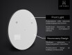 Okrągłe Lustro Łazienkowe LED SMART L156 Apple #2