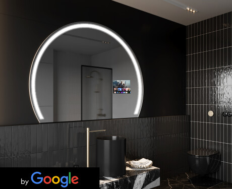 Lustro Półokrągłe Łazienkowe LED SMART W223 Google
