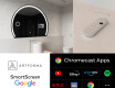 Lustro Półokrągłe Łazienkowe LED SMART W223 Google #2