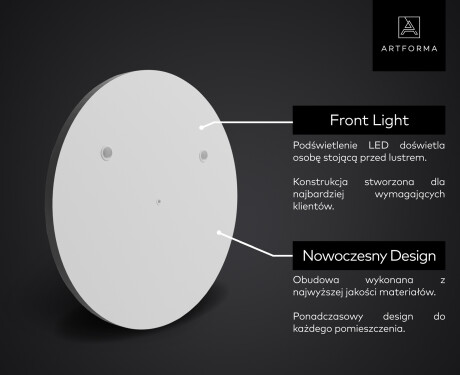 Inteligentne Lustro Okrągłe LED SMART L114 Samsung #2