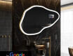 Nieregularne Lustro Łazienkowe LED SMART P222 Google