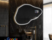 Nieregularne Lustro Łazienkowe LED SMART P223 Google