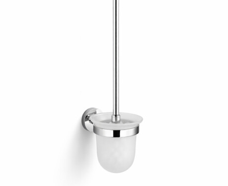 CLASSIC-Szczotka WC wisząca / szkło matowe / chrom