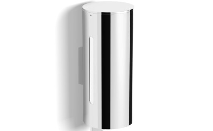 Dozownik do mydła w płynie 0,5L / dolny system dozowania / chrom