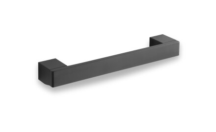 Uchwyt łazienkowy prosty 28 cm/ czarny mat