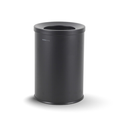 Kosz na odpady 10 L, pokrywa z otworem wrzutowym/ stal czarny mat #1