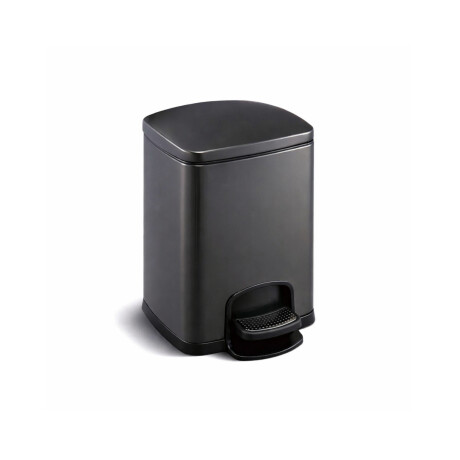 Kosz pedałowy PREMIUM prostokątny 5 L, soft close / czarny mat #1